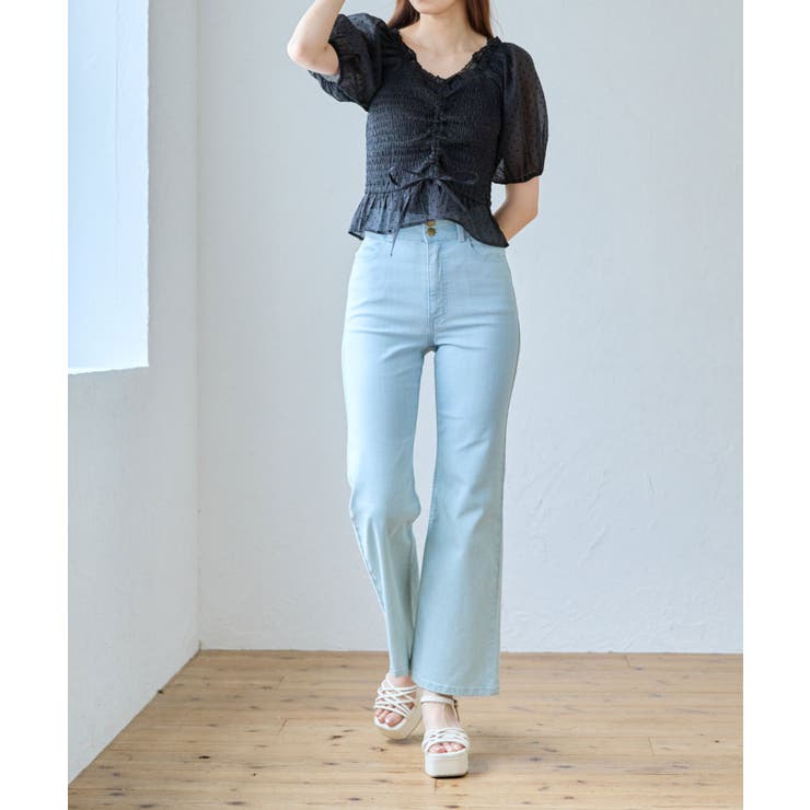 美脚フレアデニムパンツ | MAJESTIC LEGON  | 詳細画像2 