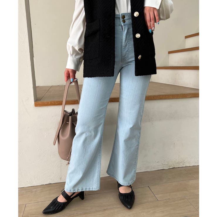 美脚フレアデニムパンツ | MAJESTIC LEGON  | 詳細画像22 