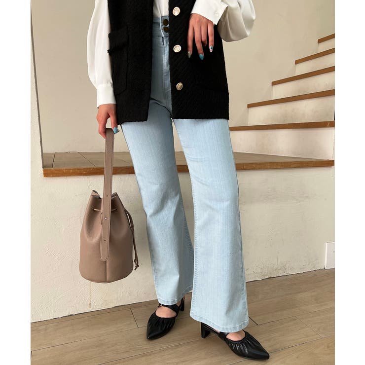 美脚フレアデニムパンツ | MAJESTIC LEGON  | 詳細画像23 