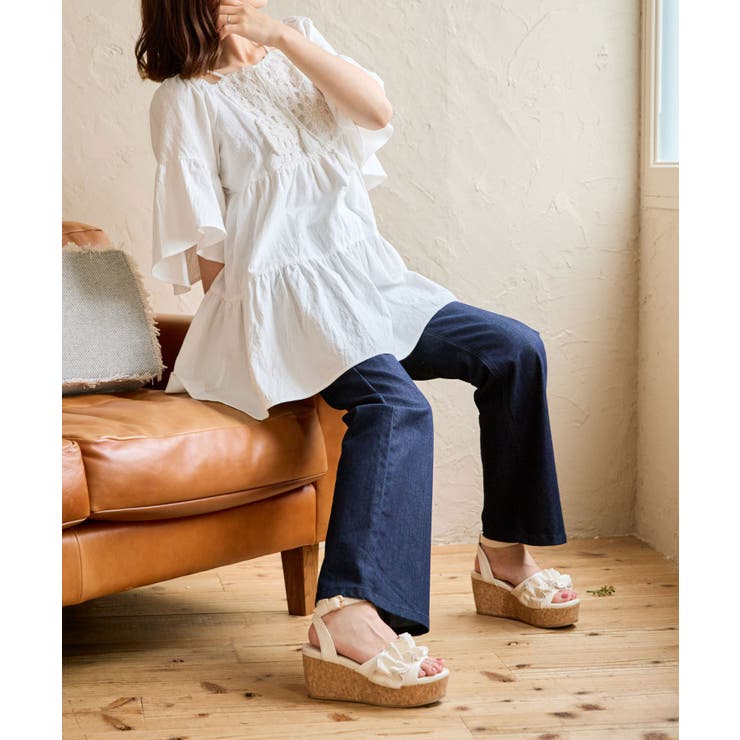 美脚フレアデニムパンツ | MAJESTIC LEGON  | 詳細画像26 