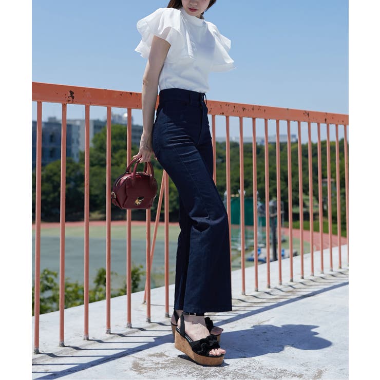 美脚フレアデニムパンツ | MAJESTIC LEGON  | 詳細画像28 