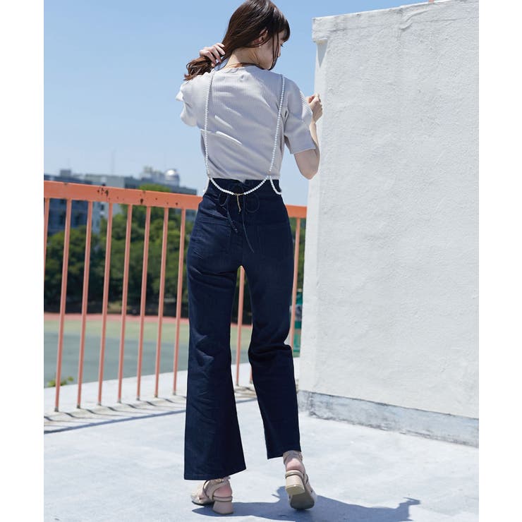 美脚フレアデニムパンツ | MAJESTIC LEGON  | 詳細画像32 