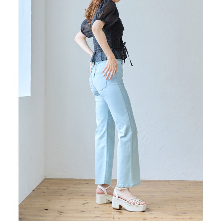 美脚フレアデニムパンツ | MAJESTIC LEGON  | 詳細画像4 