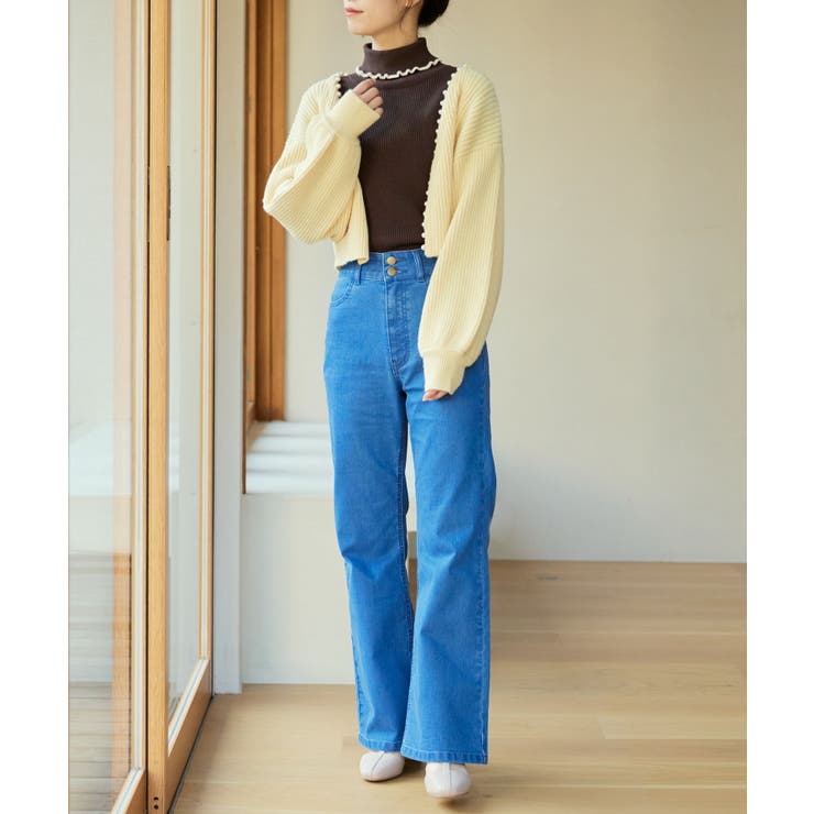 美脚フレアデニムパンツ | MAJESTIC LEGON  | 詳細画像50 