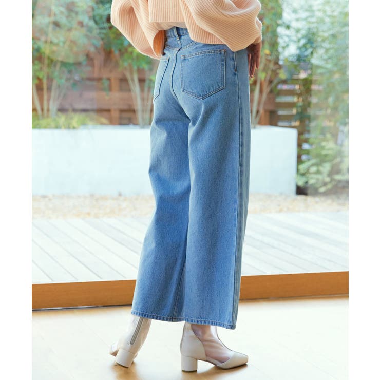 ウォッシュデニムワイドパンツ | MAJESTIC LEGON  | 詳細画像12 