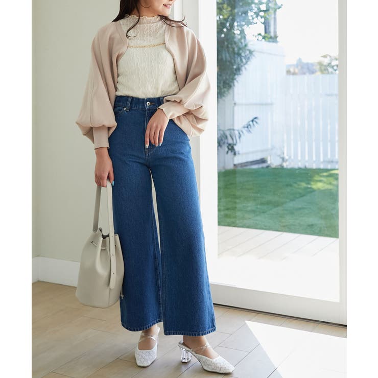 ウォッシュデニムワイドパンツ | MAJESTIC LEGON  | 詳細画像13 