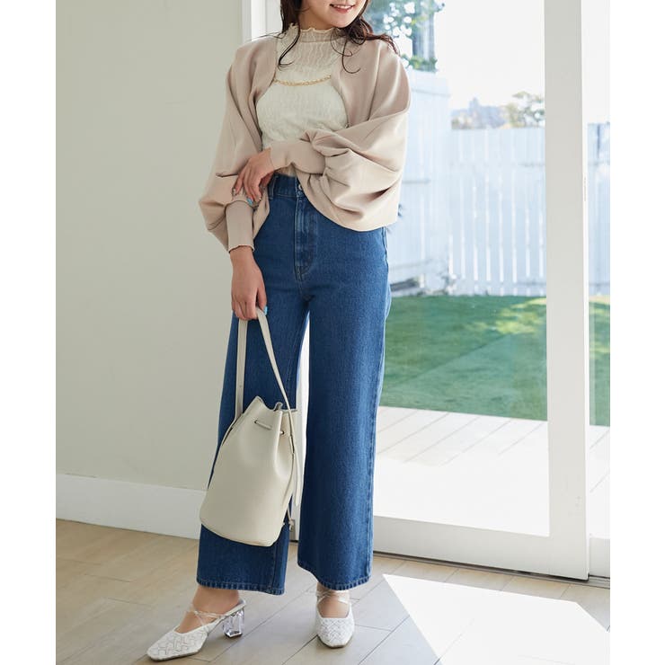 ウォッシュデニムワイドパンツ | MAJESTIC LEGON  | 詳細画像14 