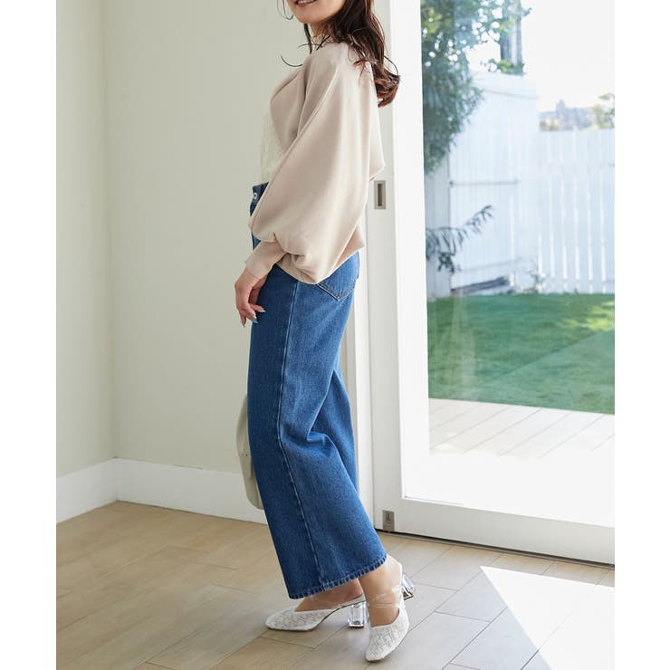 ウォッシュデニムワイドパンツ | MAJESTIC LEGON  | 詳細画像15 