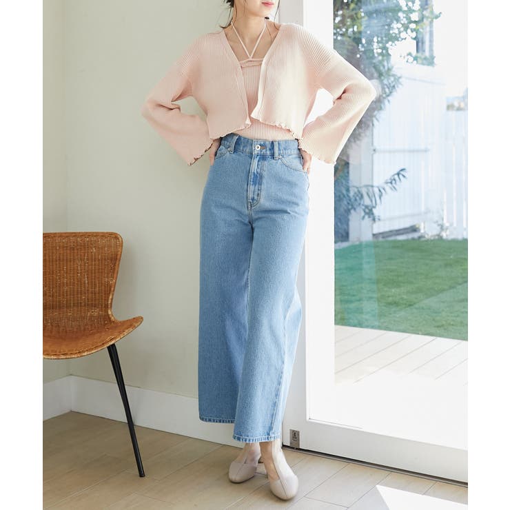 ウォッシュデニムワイドパンツ | MAJESTIC LEGON  | 詳細画像2 