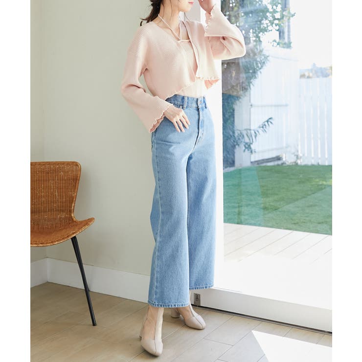 ウォッシュデニムワイドパンツ | MAJESTIC LEGON  | 詳細画像3 