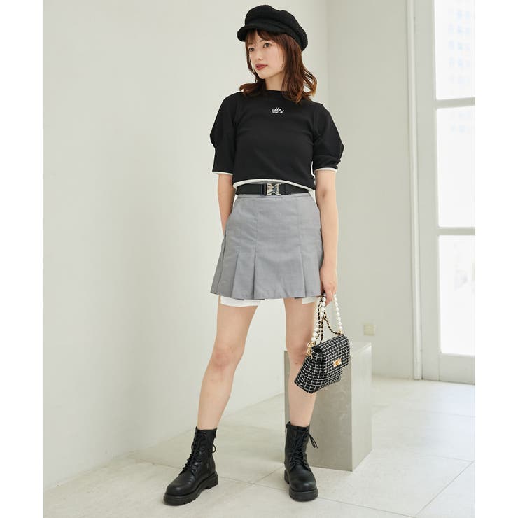 グレー | ベルトsetプリーツスカパン | MAJESTIC LEGON 