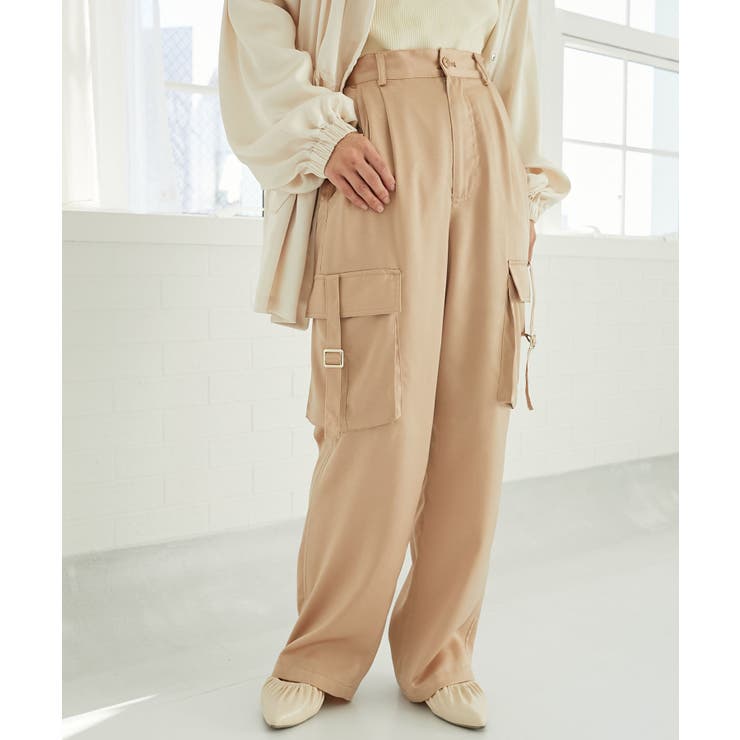 サテンカーゴパンツ | MAJESTIC LEGON  | 詳細画像1 