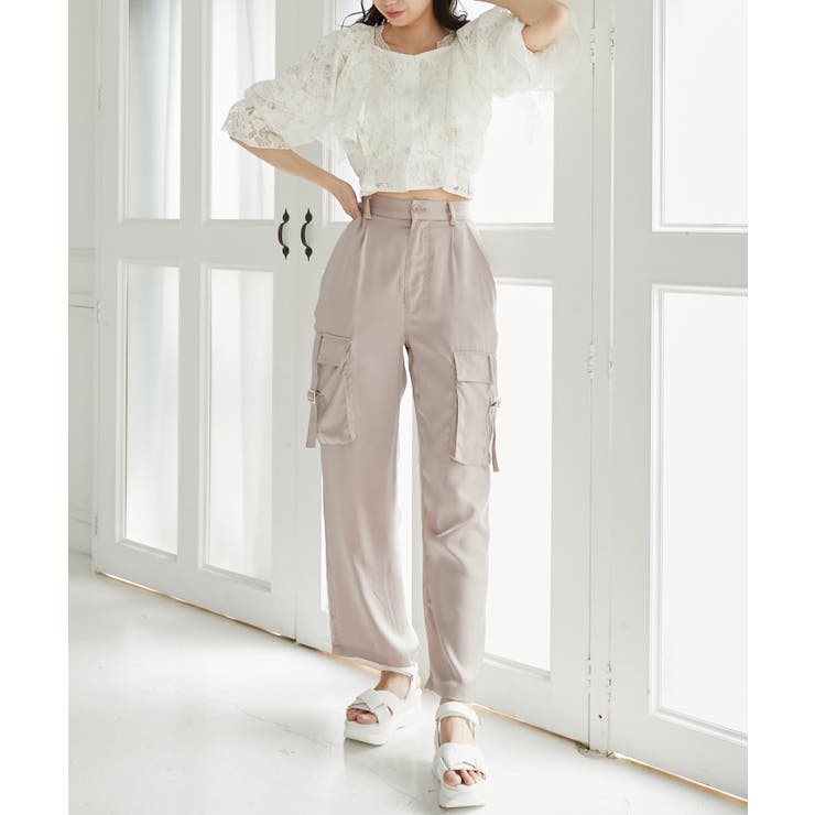 サテンカーゴパンツ | MAJESTIC LEGON  | 詳細画像2 