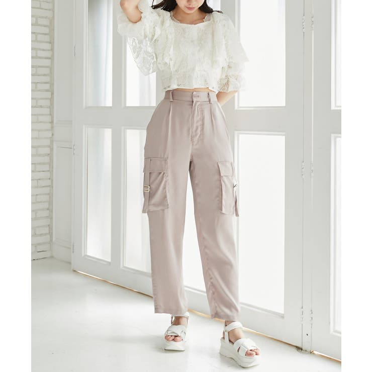 サテンカーゴパンツ | MAJESTIC LEGON  | 詳細画像3 