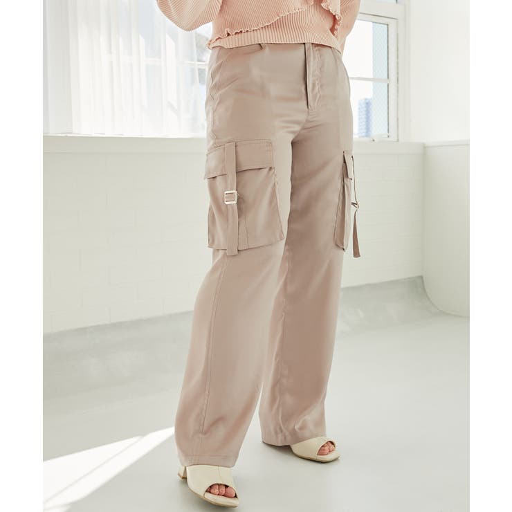 ピンク | サテンカーゴパンツ | MAJESTIC LEGON 