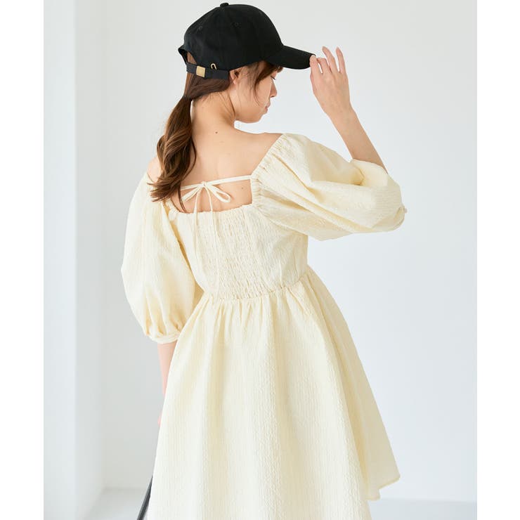 アイボリー | ジャカードミニワンピース | MAJESTIC LEGON 