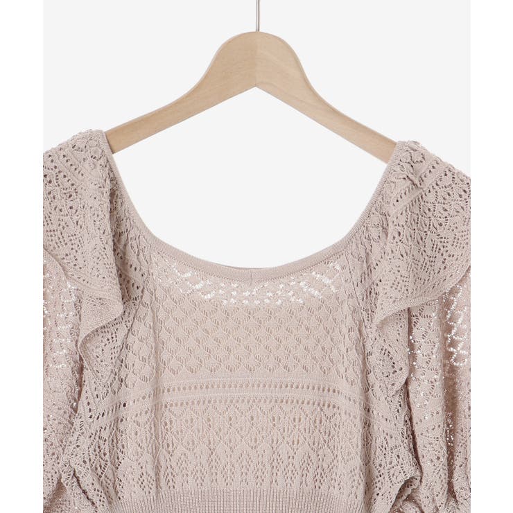 スカシ柄ニットワンピース | MAJESTIC LEGON  | 詳細画像17 