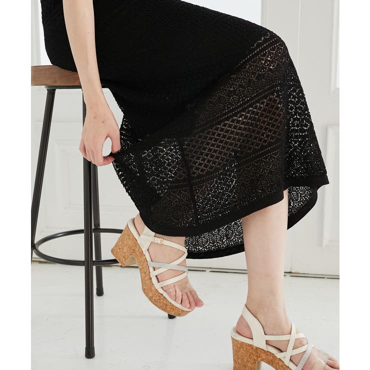 スカシ柄ニットワンピース | MAJESTIC LEGON  | 詳細画像8 