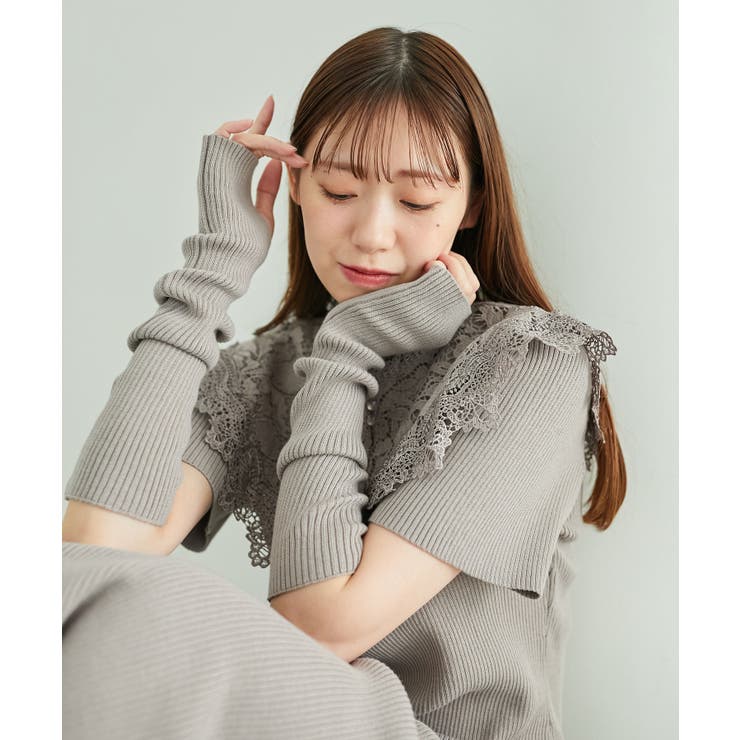 レースカラーマルチwayニットワンピ | MAJESTIC LEGON  | 詳細画像11 