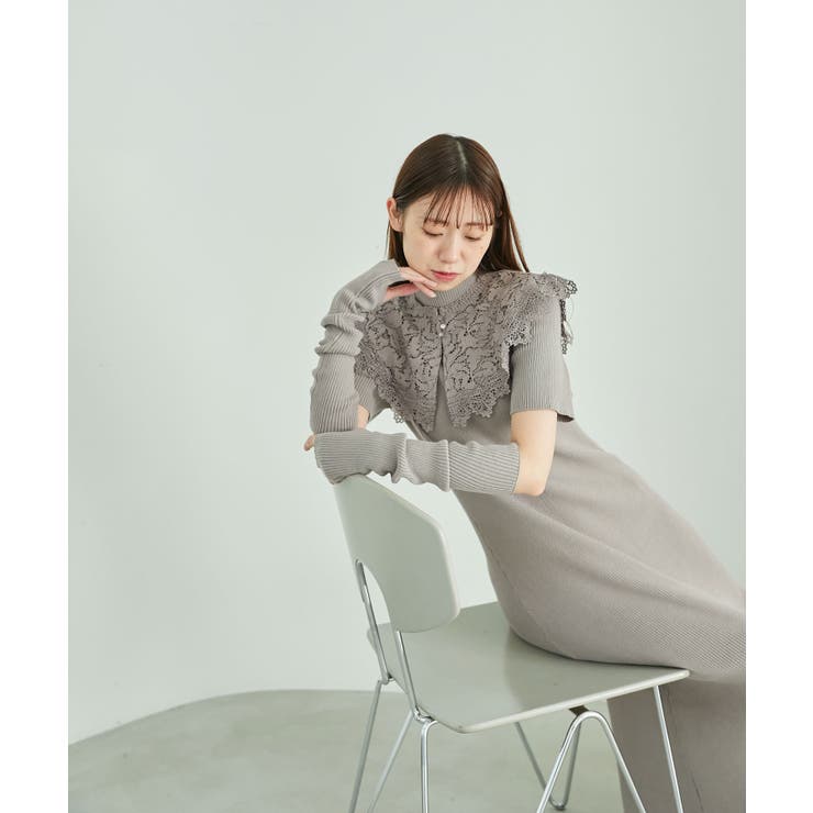 レースカラーマルチwayニットワンピ | MAJESTIC LEGON  | 詳細画像2 