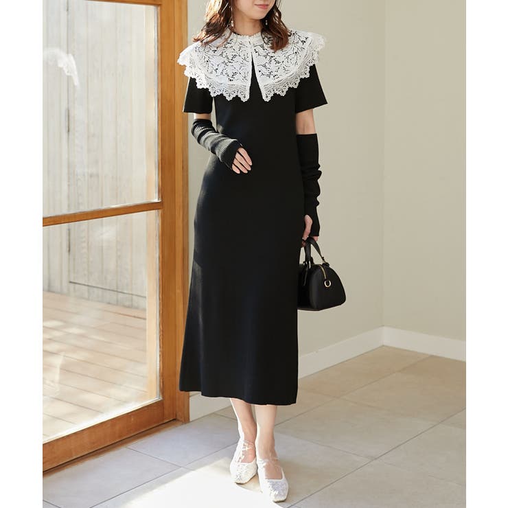 レースカラーマルチwayニットワンピ | MAJESTIC LEGON  | 詳細画像28 