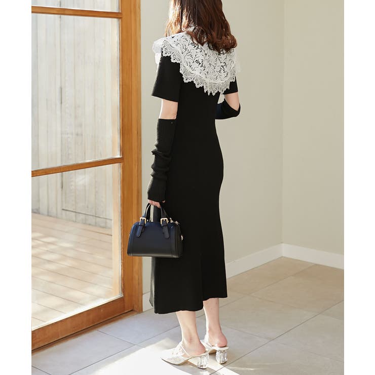 レースカラーマルチwayニットワンピ | MAJESTIC LEGON  | 詳細画像30 