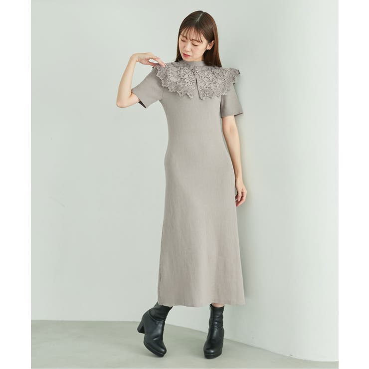 レースカラーマルチwayニットワンピ | MAJESTIC LEGON  | 詳細画像7 