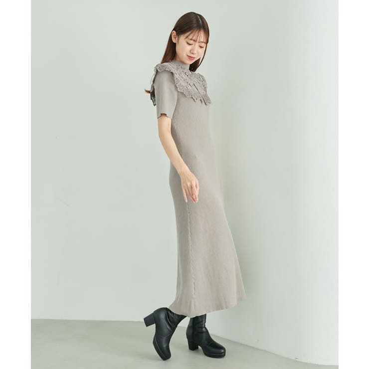 レースカラーマルチwayニットワンピ | MAJESTIC LEGON  | 詳細画像8 