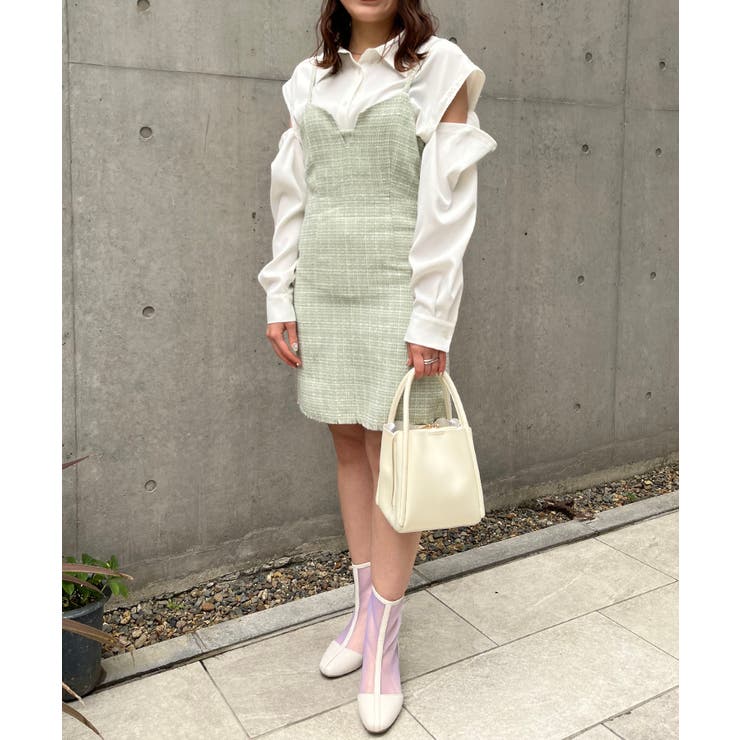 ツイードミニキャミワンピ | MAJESTIC LEGON  | 詳細画像7 