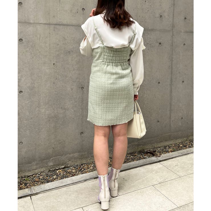 ツイードミニキャミワンピ | MAJESTIC LEGON  | 詳細画像8 