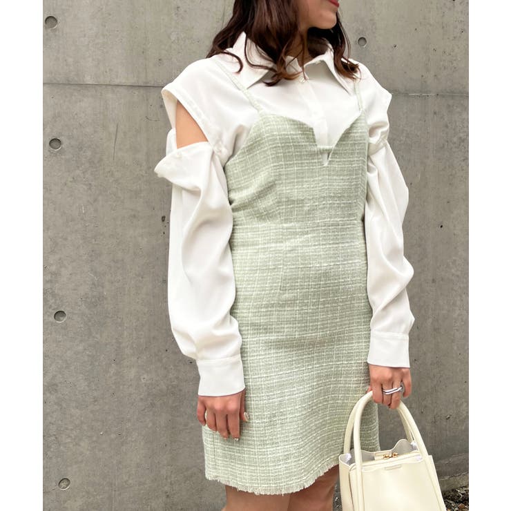 ツイードミニキャミワンピ | MAJESTIC LEGON  | 詳細画像9 