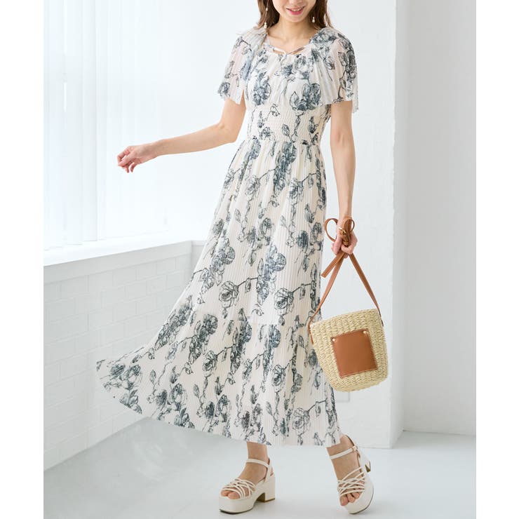 チュールプリーツフラワーワンピース | MAJESTIC LEGON  | 詳細画像1 