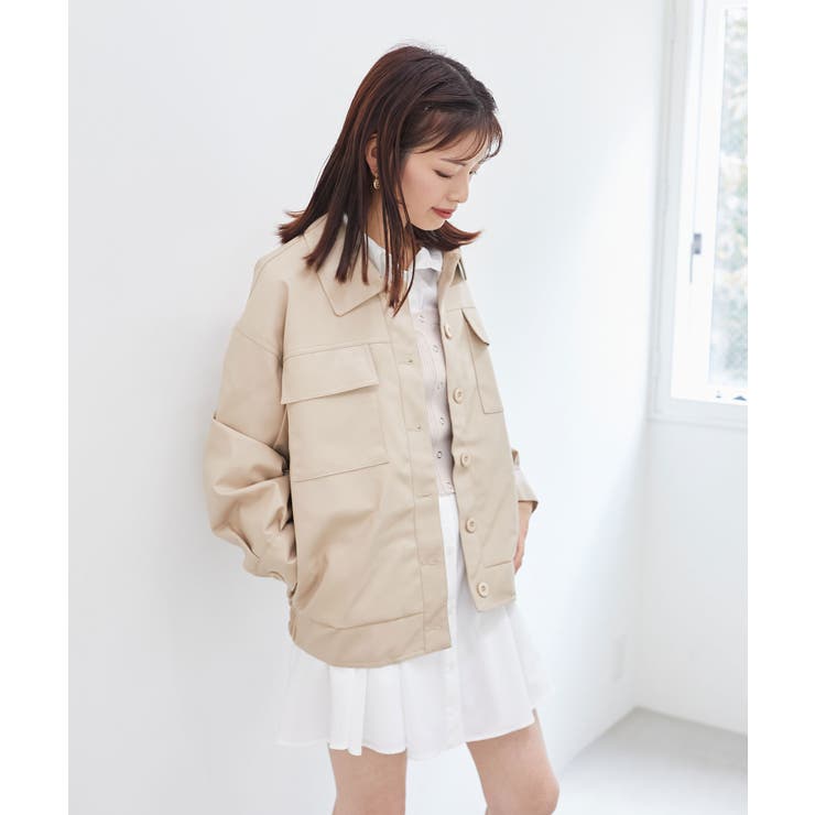 フェイクレザーオーバーブルゾン | MAJESTIC LEGON  | 詳細画像14 