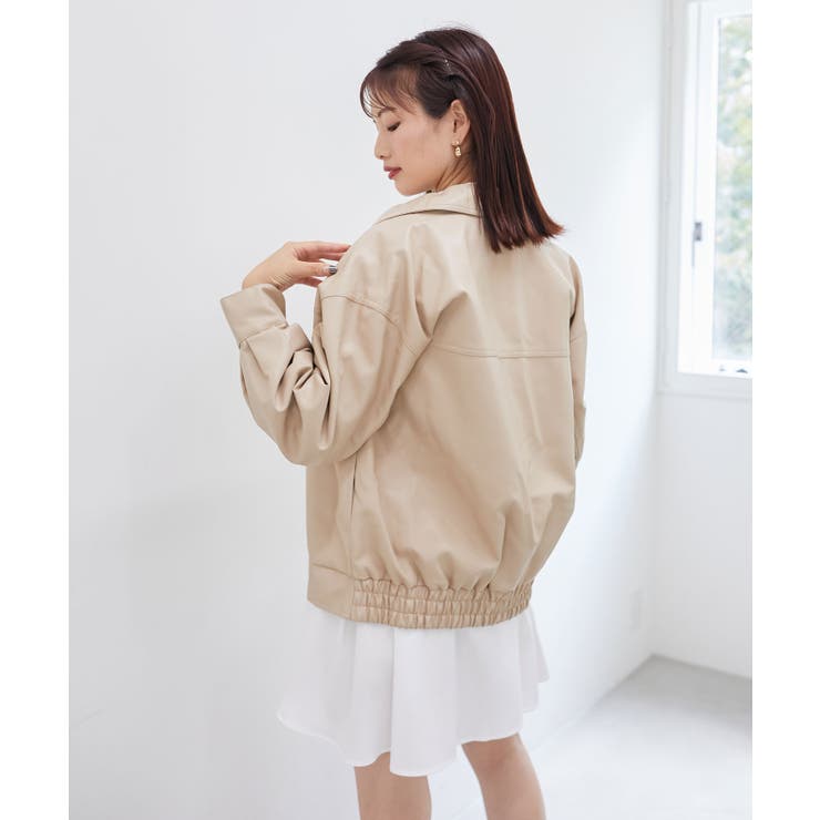 フェイクレザーオーバーブルゾン | MAJESTIC LEGON  | 詳細画像15 