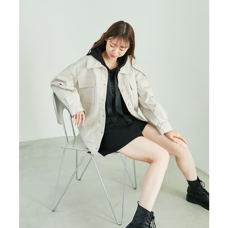 フェイクレザーオーバーブルゾン | MAJESTIC LEGON  | 詳細画像29 