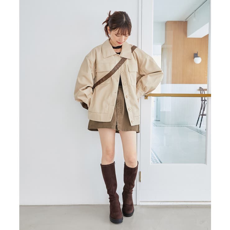 フェイクレザーオーバーブルゾン | MAJESTIC LEGON  | 詳細画像3 