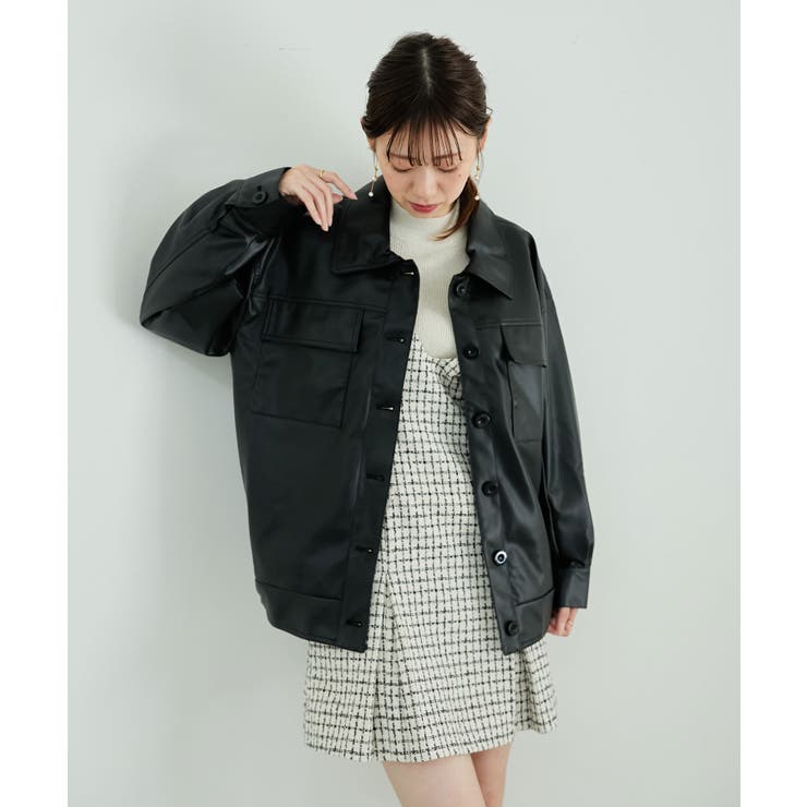 フェイクレザーオーバーブルゾン | MAJESTIC LEGON  | 詳細画像42 