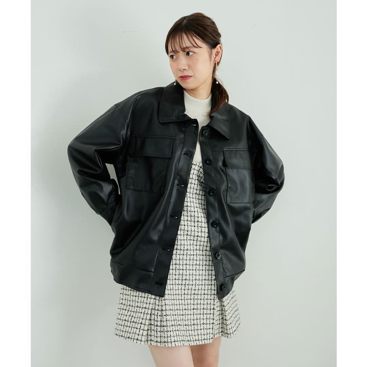 フェイクレザーオーバーブルゾン | MAJESTIC LEGON  | 詳細画像43 