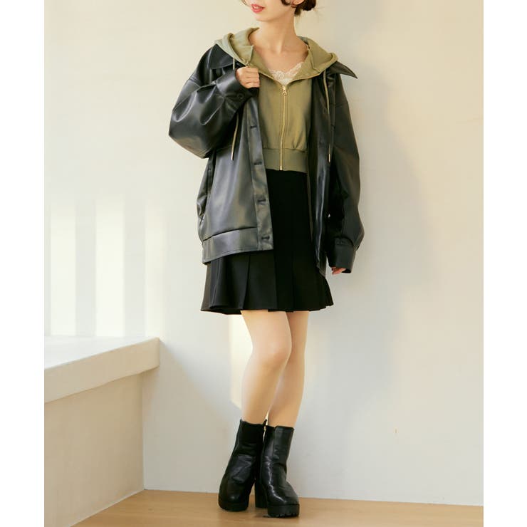 フェイクレザーオーバーブルゾン | MAJESTIC LEGON  | 詳細画像50 