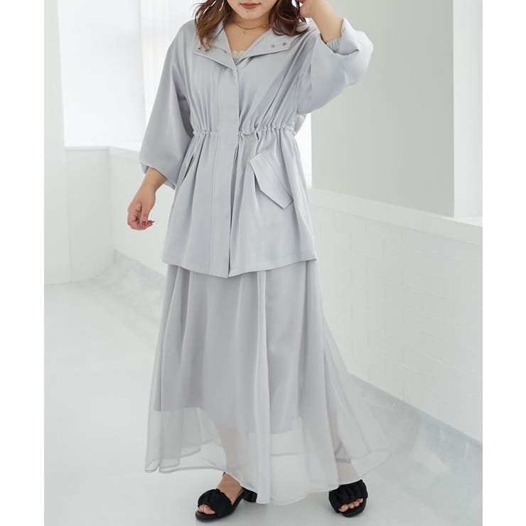 ウエストきゅっとサテンブルゾン | MAJESTIC LEGON  | 詳細画像19 