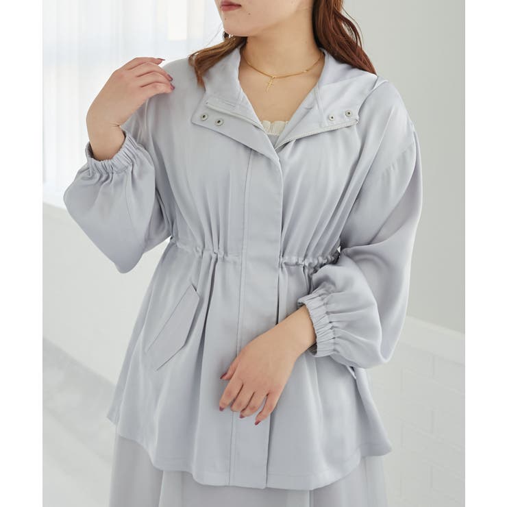 ウエストきゅっとサテンブルゾン | MAJESTIC LEGON  | 詳細画像23 