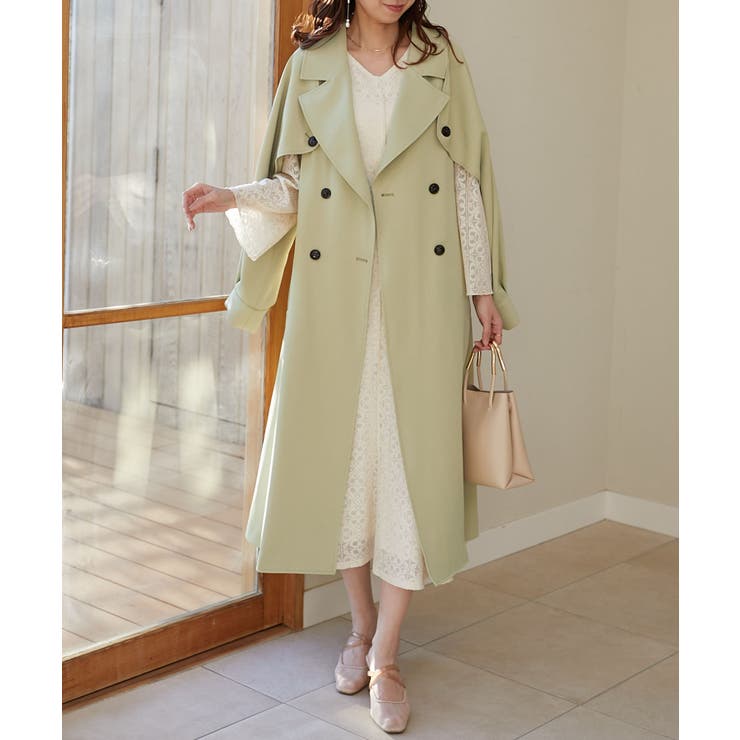 Ｌ／グリーン | マルチwayレイヤードトレンチコート | MAJESTIC LEGON 