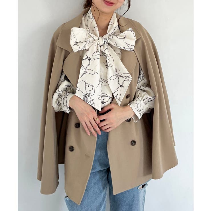 ベージュ | 2wayケープデザイントレンチ | MAJESTIC LEGON 