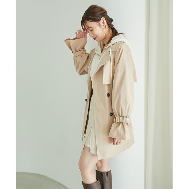 ビット付ミディトレンチコート | MAJESTIC LEGON  | 詳細画像15 