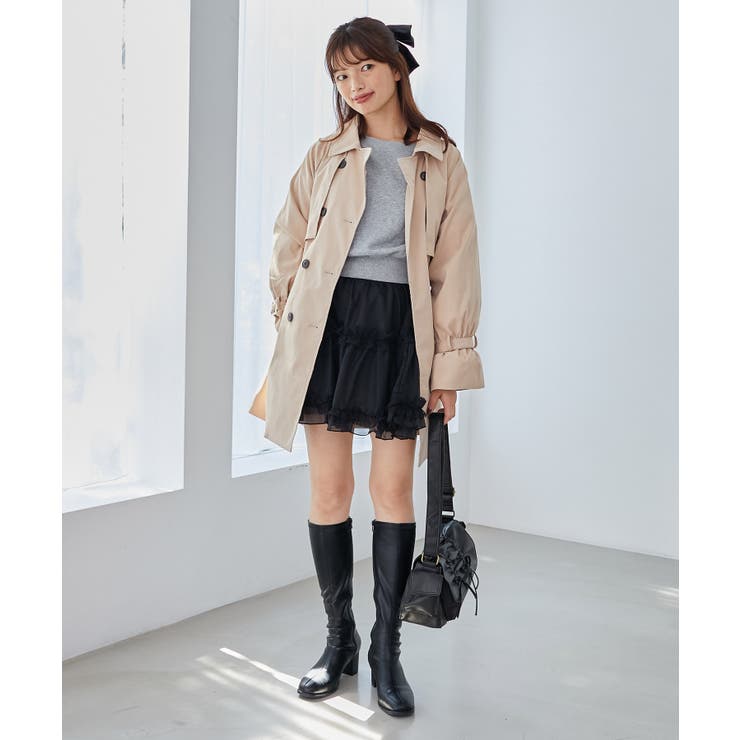 ビット付ミディトレンチコート | MAJESTIC LEGON  | 詳細画像2 