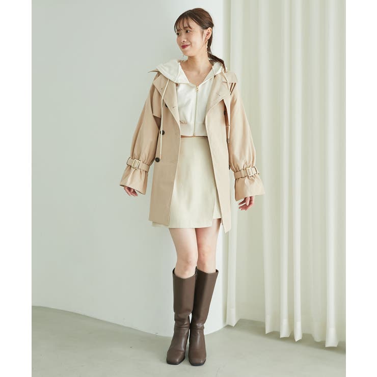 ビット付ミディトレンチコート | MAJESTIC LEGON  | 詳細画像7 