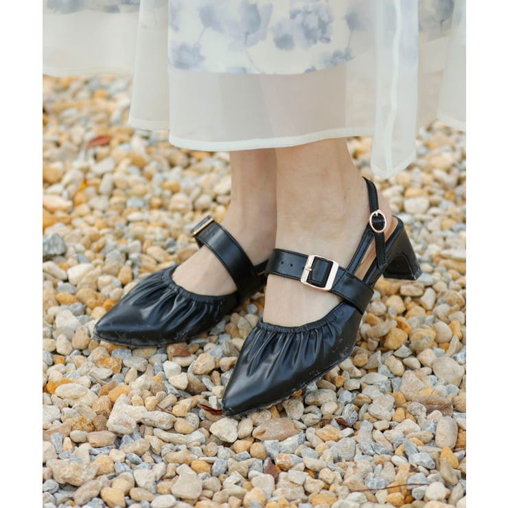 ふかふかフィットギャザーミュール[品番：CTYW0003228