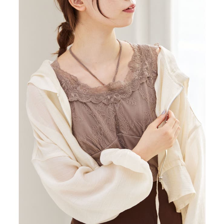 モカ | レースクロスホルタータンク | MAJESTIC LEGON 