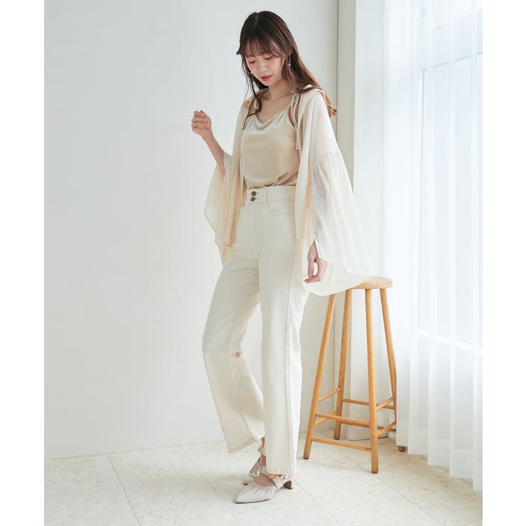 カップ付きベロアキャミソール[品番：CTYW0003538]｜MAJESTIC LEGON