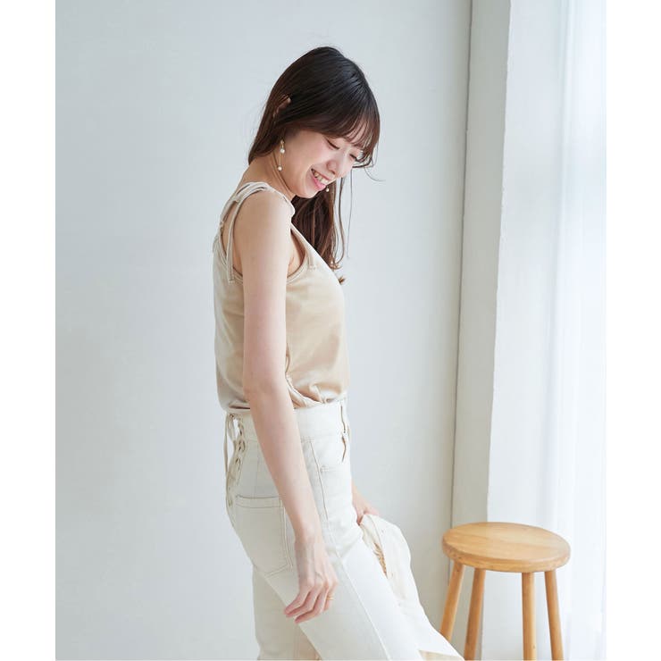 カップ付きベロアキャミソール[品番：CTYW0003538]｜MAJESTIC LEGON